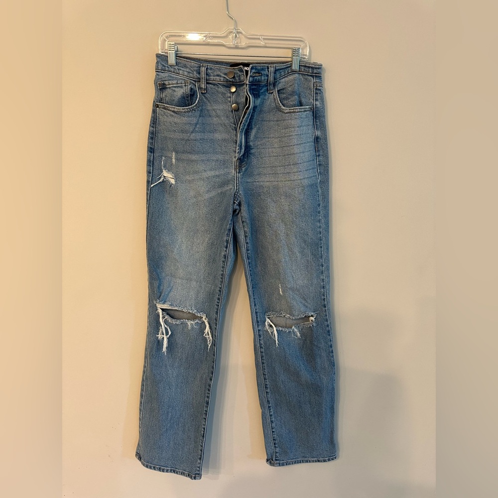 Fashion Nova Blue Distressed Women Jeans